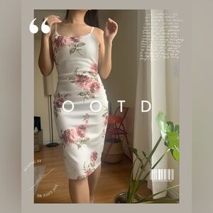 SUZY SHIER FLORAL PRINT SUMMER ELEGANT CAMI DRESS